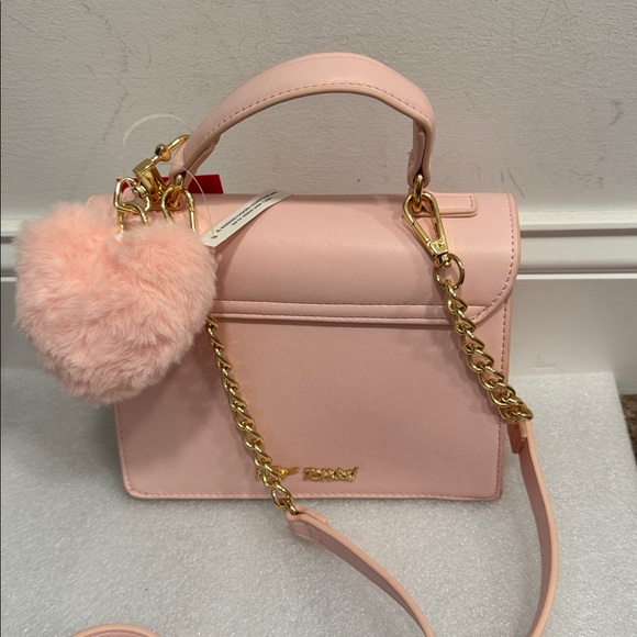 Betsey Johnson Valentine’s Day heart messages crossbody bag NWT heart charm - Picture 4 of 9